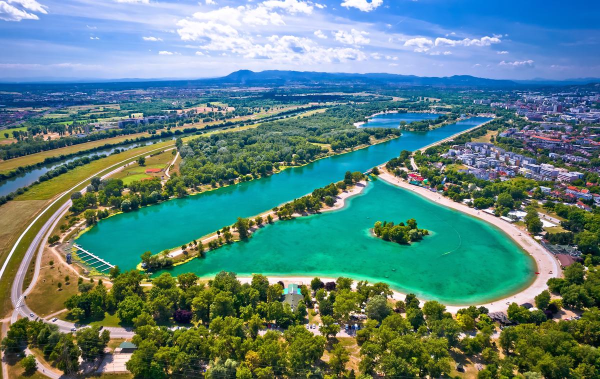 Jezero Jarun, Hrvaška | Cesta okoli jezera je dolga 6,3 kilometra. | Foto Shutterstock
