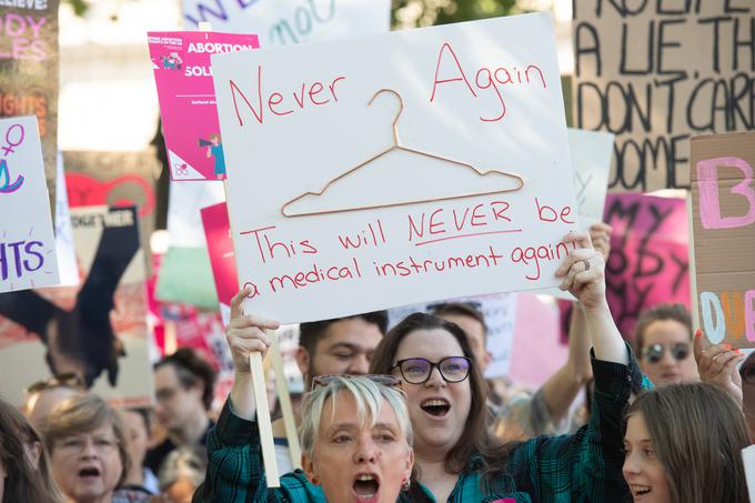 Prizor s protestov proti ukinitvi pravice do abortusa v ZDA | Foto: Guliverimage